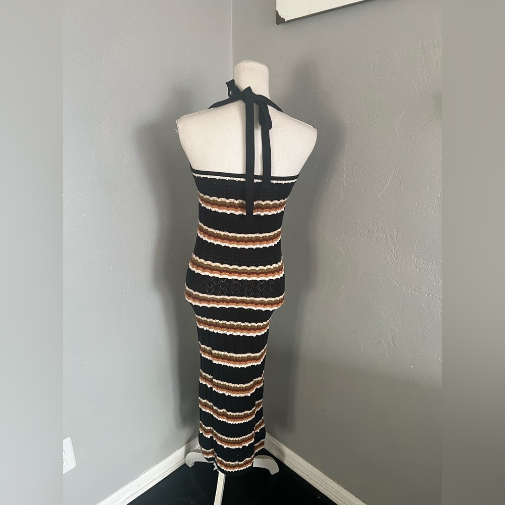 The Drop Womens Jayla Sleeveless Crochet Midi Dress size M - Picture 5 of 11